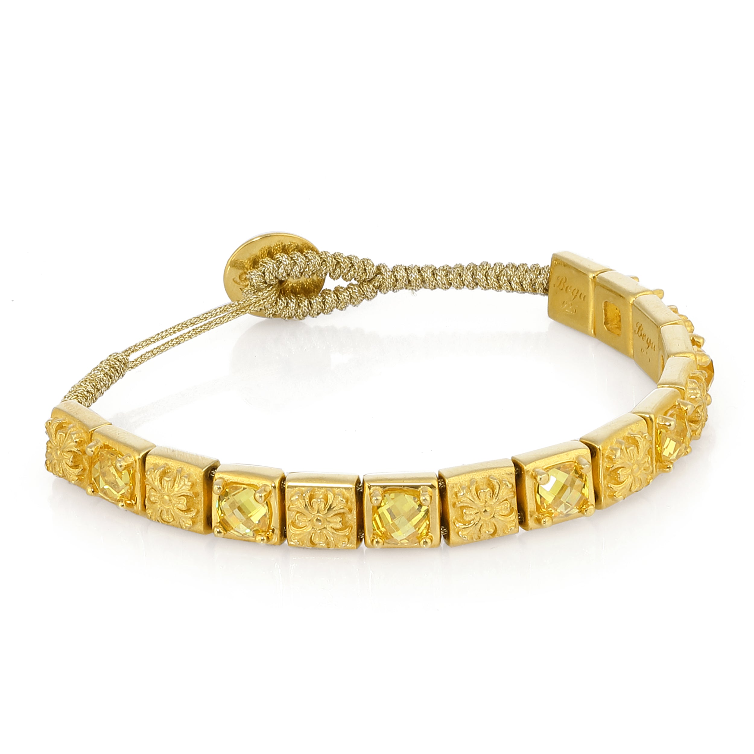 Rosette Zircon Bracelet in Sterling Silver