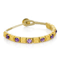 Rosette Zircon Bracelet in Sterling Silver