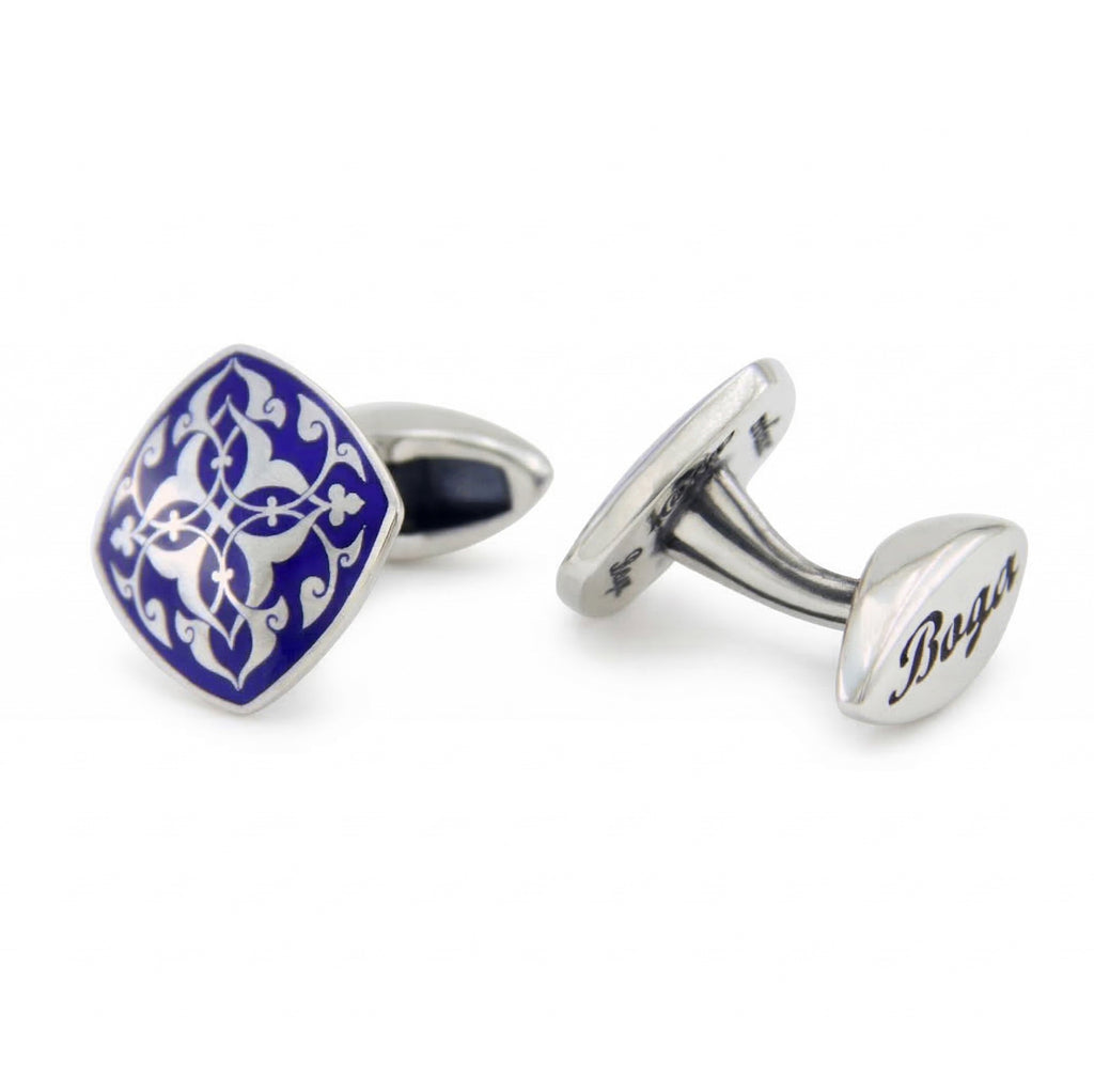 Rumi̇ D. Shape Cufflinks in Sterling Silver