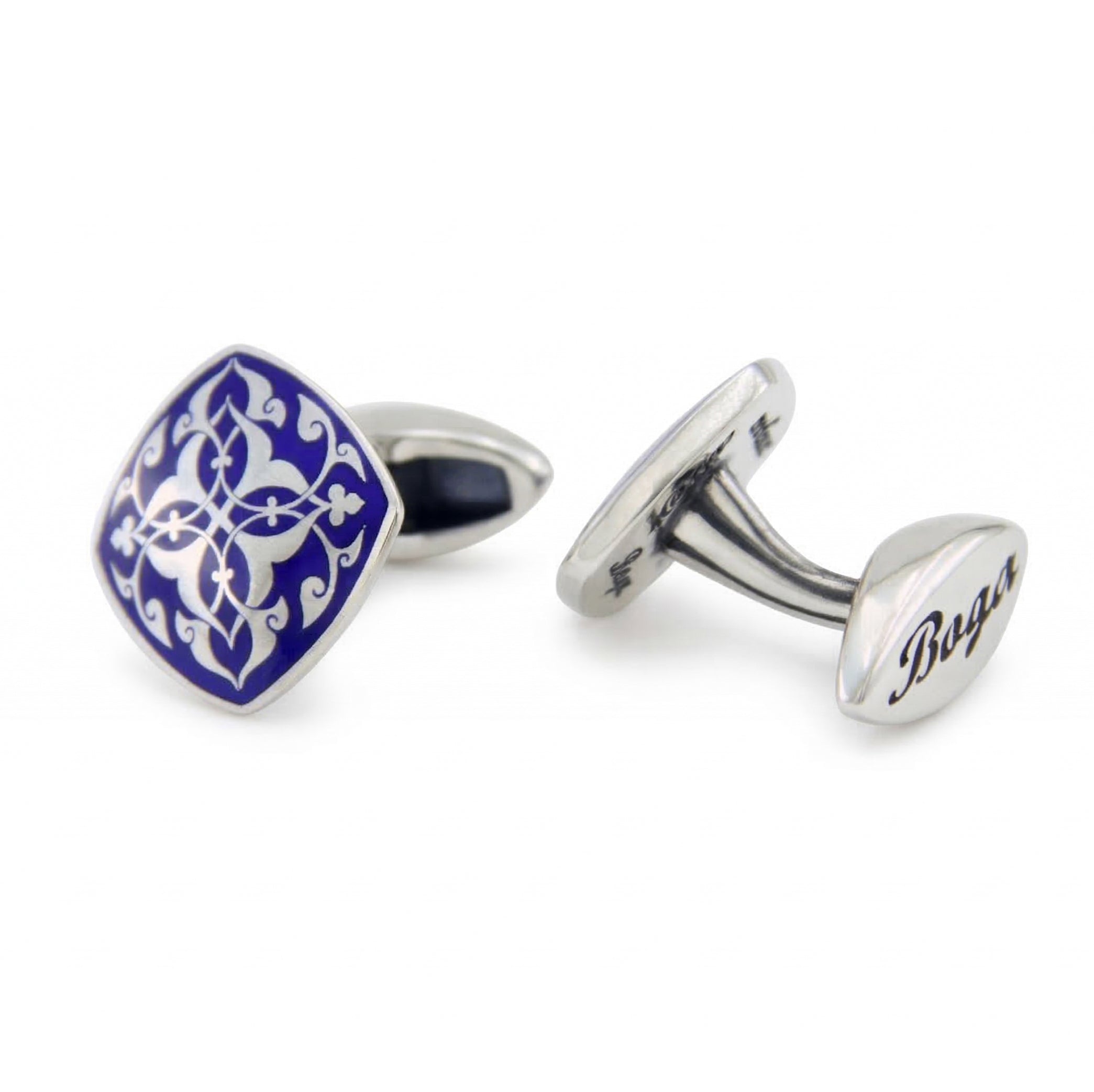 Rumi̇ D. Shape Cufflinks in Sterling Silver