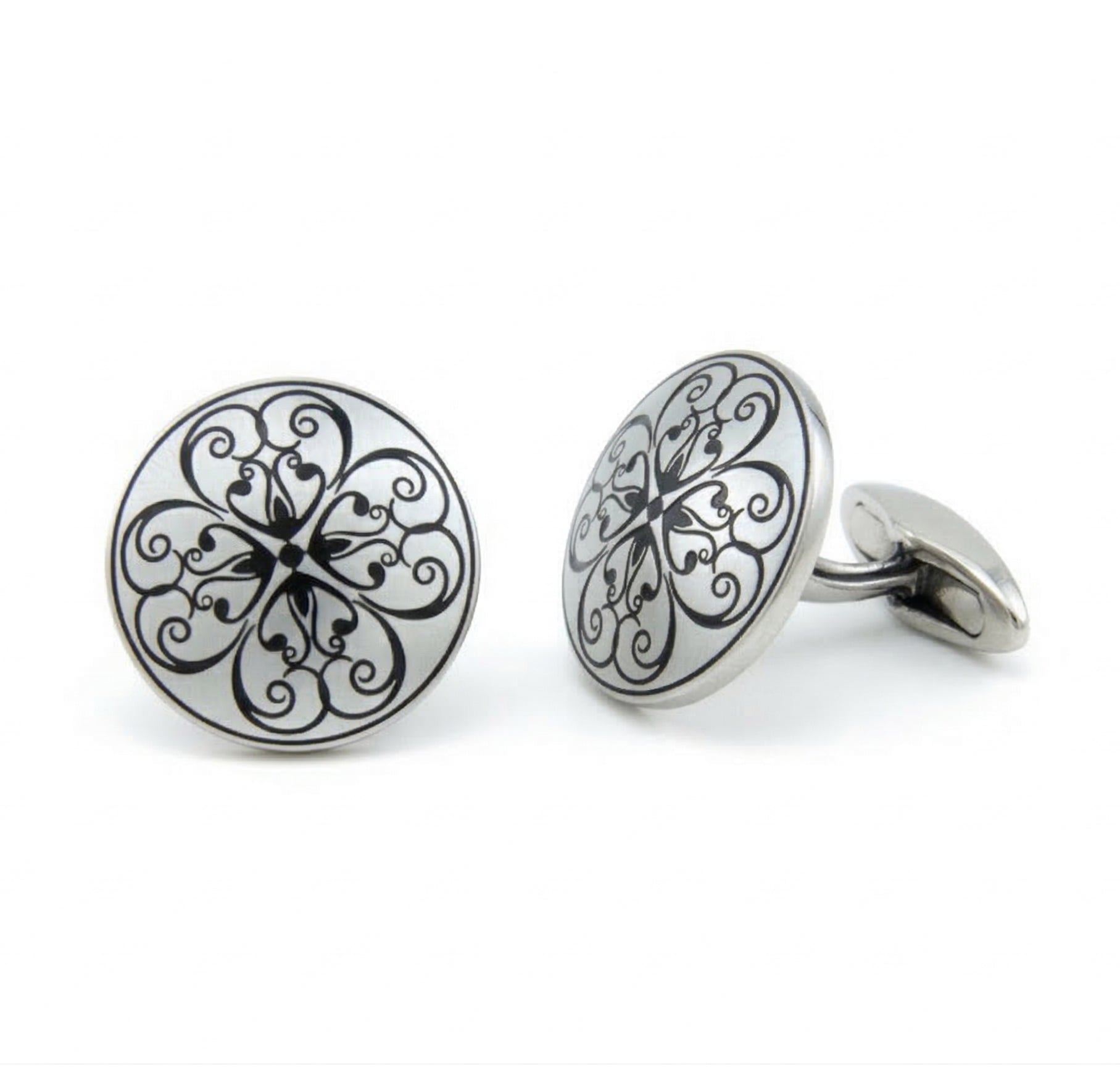 Sage Cufflinks in Sterling Silver
