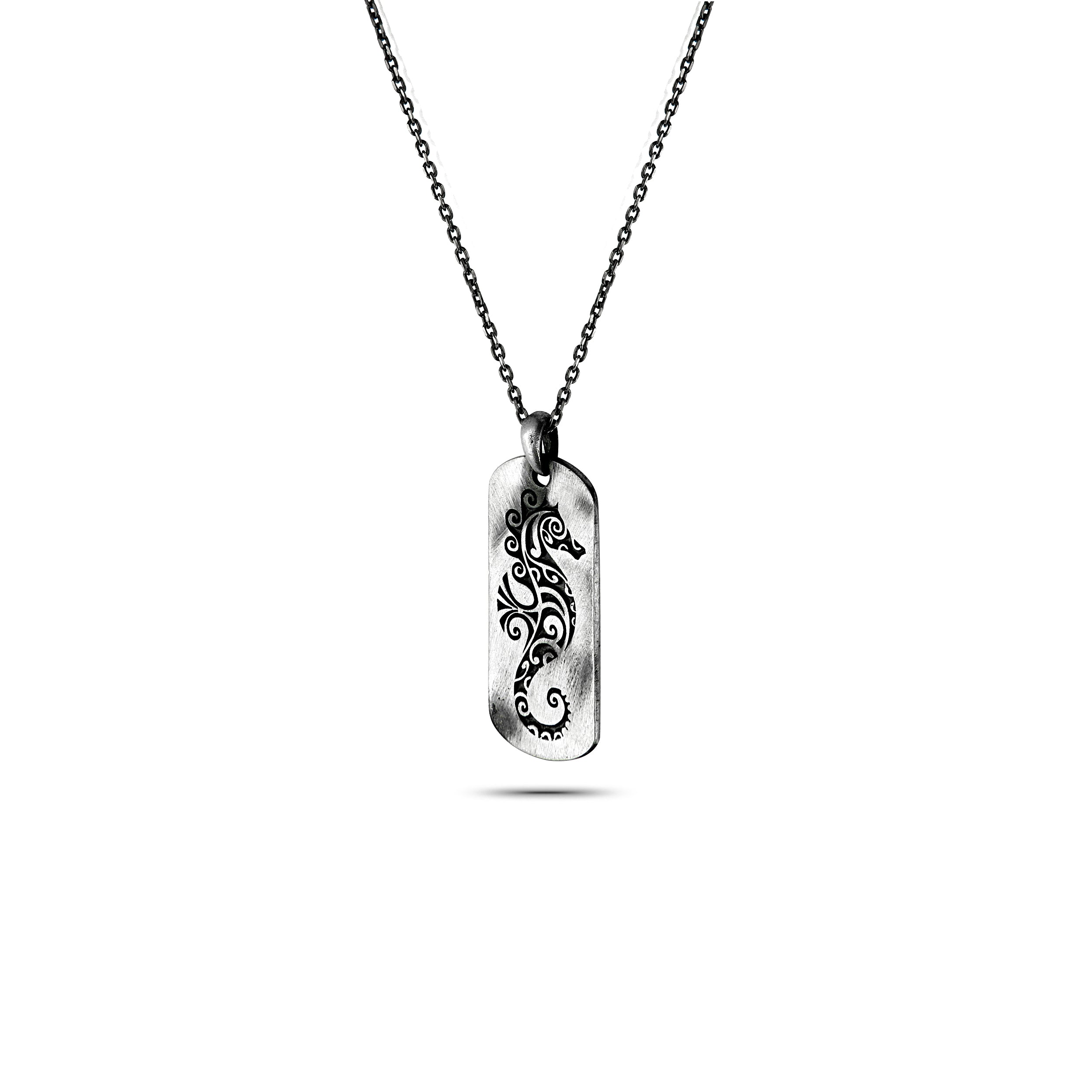 Seahorse Necklace in Sterling Silver