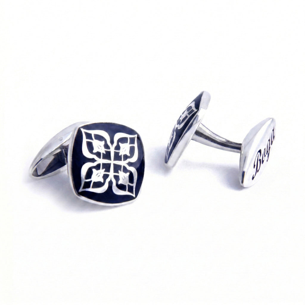 Serene Cufflinks in Sterling Silver