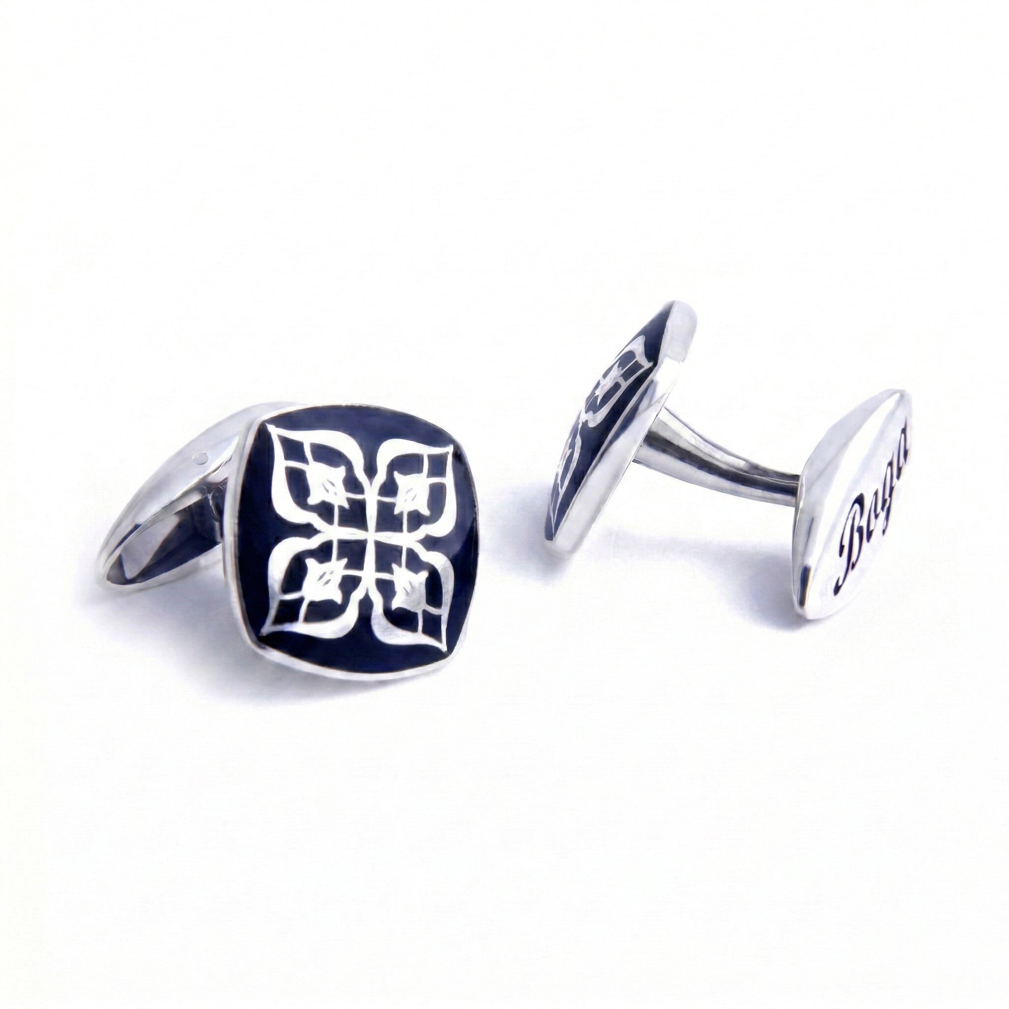 Serene Cufflinks in Sterling Silver