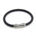 Single Lock Curved Bracelet in Sterling Silver