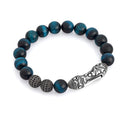 Single Lock Curved G.s. Bracelet in Sterling Silver