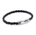 Single Lock Curved Ms Bracelet in Sterling Silver