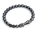 Single Lock Curved Ms G.s Bracelet in Sterling Silver