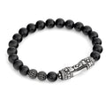 Single Lock Curved Ms G.s Bracelet in Sterling Silver