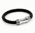 Single Lock Curved Xl Bracelet in Sterling Silver