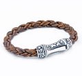 Single Lock Curved Xl Bracelet in Sterling Silver
