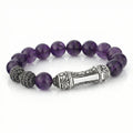 Single Lock Curved Xl G.s. Bracelet in Sterling Silver