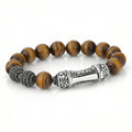 Single Lock Curved Xl G.s. Bracelet in Sterling Silver