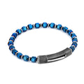 Single Lock Bubble Sqr Bracelet in Sterling Silver