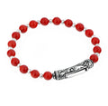 Single Lock Engraved G.s. Bracelet in Sterling Silver