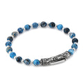 Single Lock Engraved G.s. Bracelet in Sterling Silver