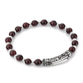 Single Lock Engraved G.s. Bracelet in Sterling Silver