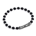 Single Lock Engraved G.s. Bracelet in Sterling Silver