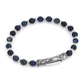 Single Lock Engraved G.s. Bracelet in Sterling Silver
