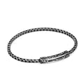 Single Lock Long It Chain Bracelet in Sterling Silver
