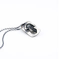 Skull Tag Necklace in Sterling Silver