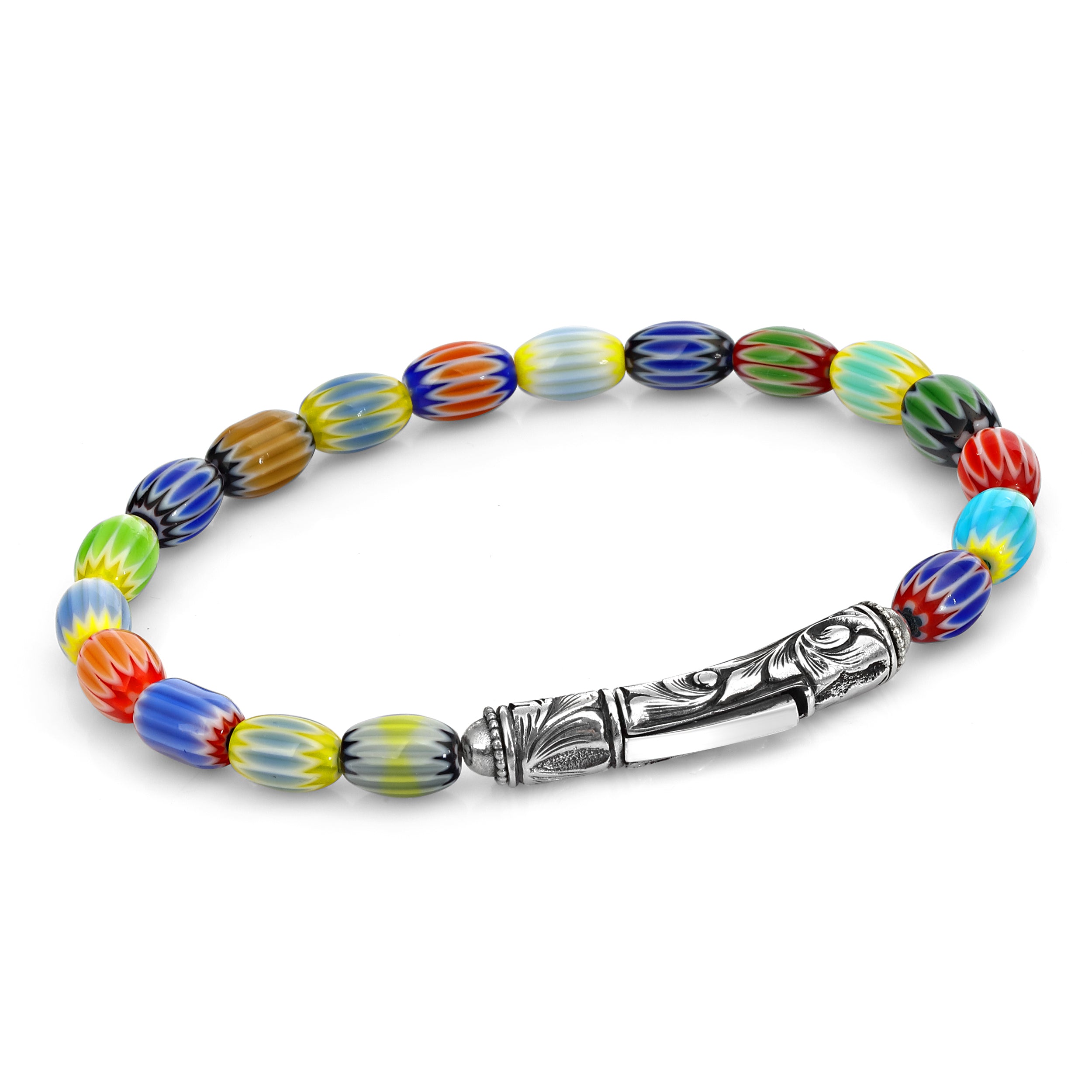 Sl-ms-long-murano Bracelet in Sterling Silver