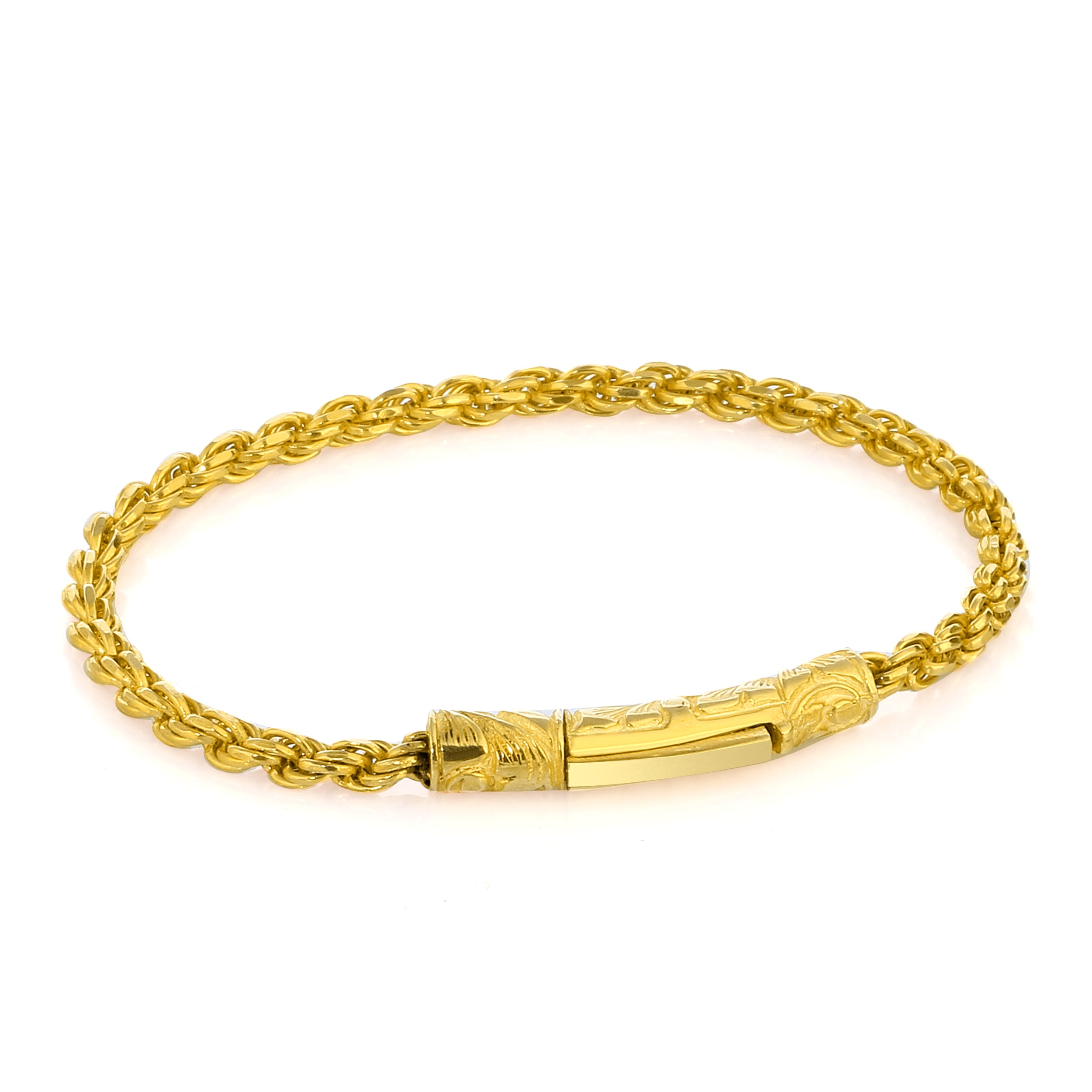 Sl-s Long Auger Chain Bracelet in Sterling Silver