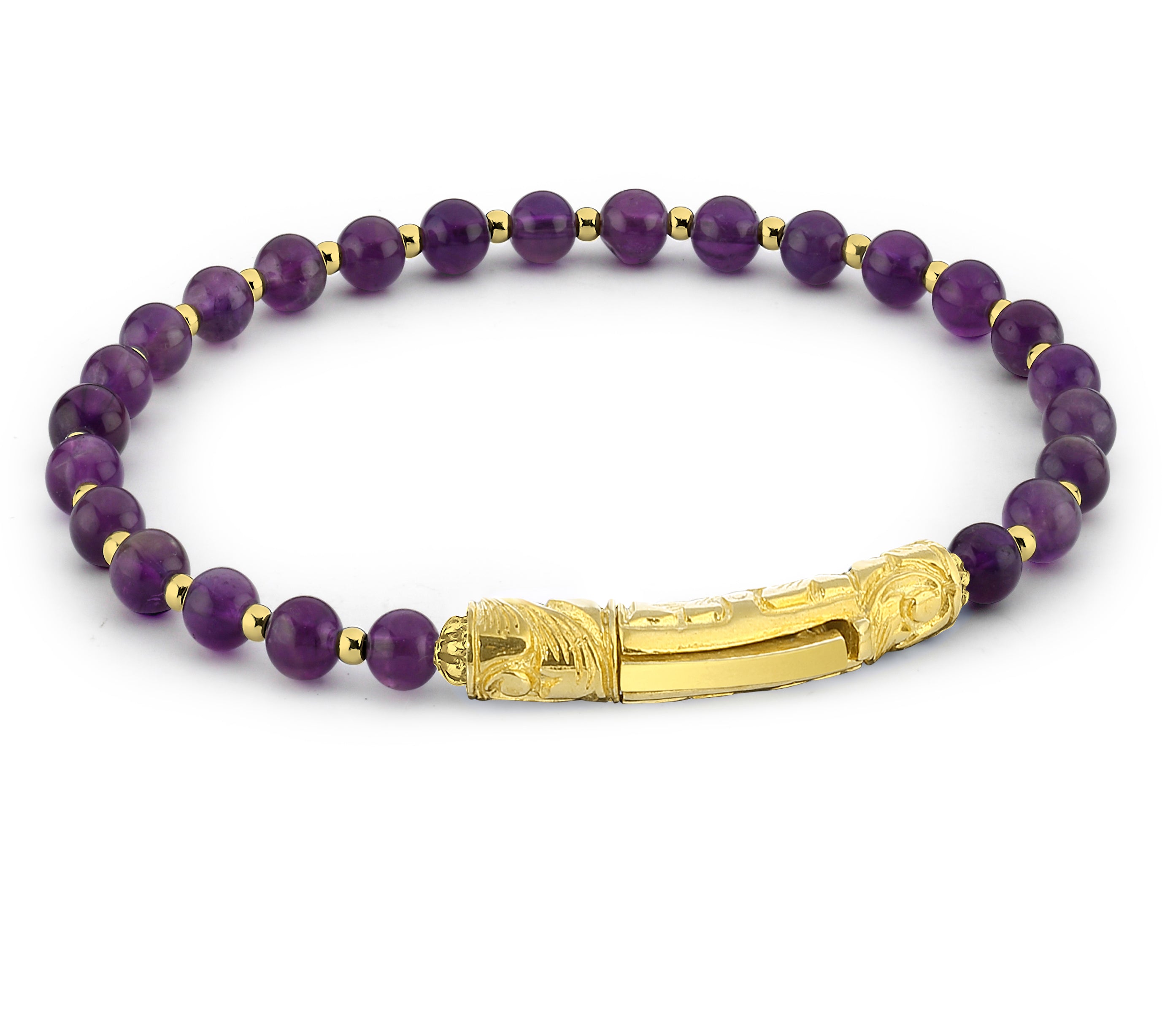 Sl-s Long Gem Stone Bracelet in Sterling Silver