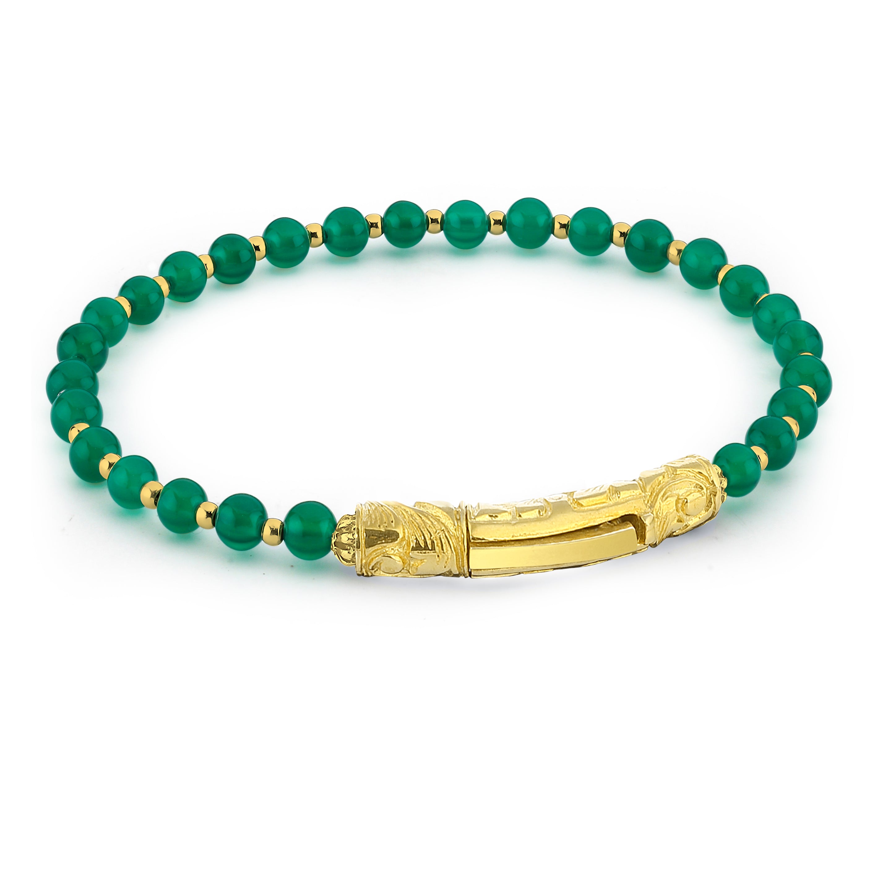 Sl-s Long Gem Stone Bracelet in Sterling Silver