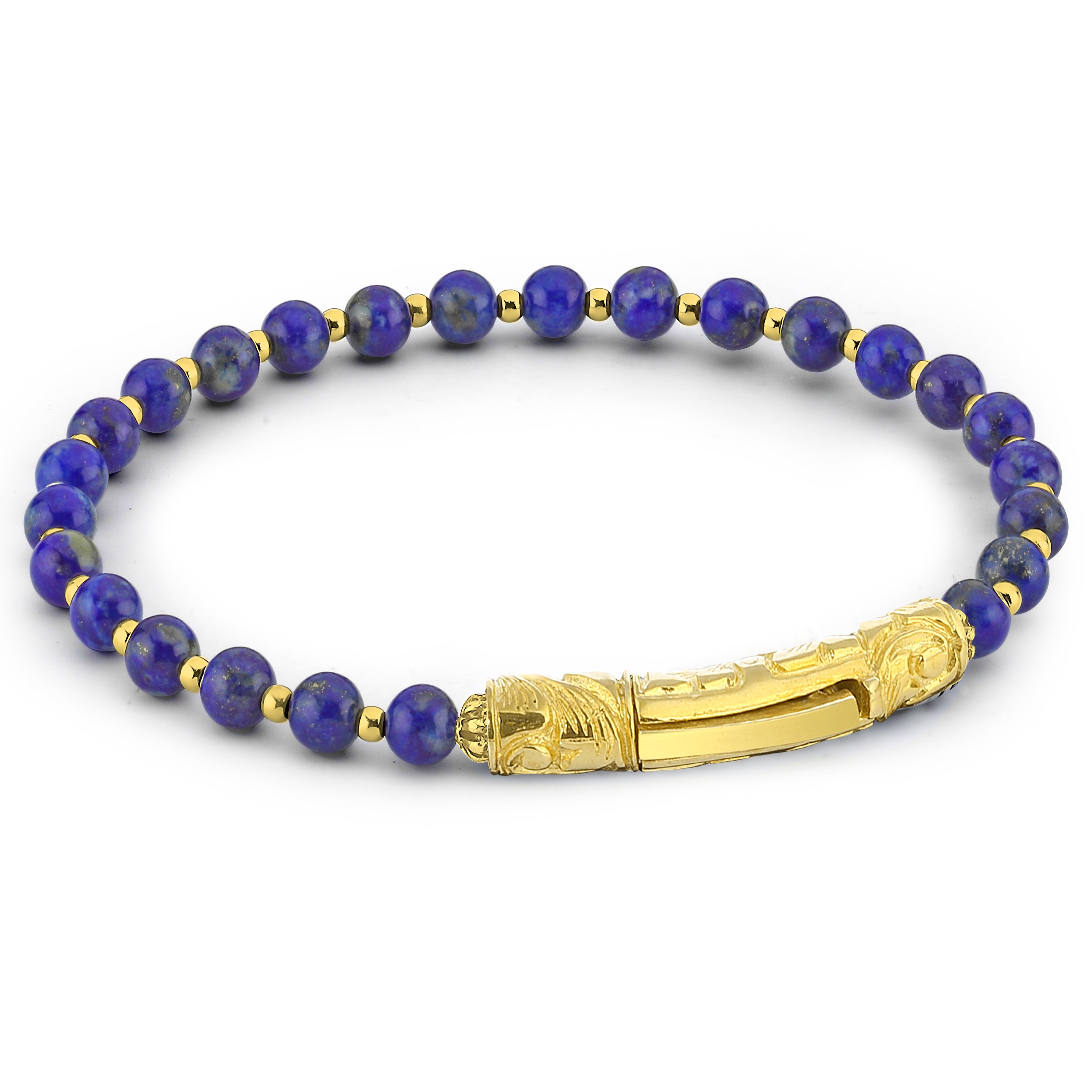 Sl-s Long Gem Stone Bracelet in Sterling Silver