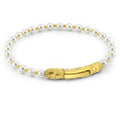 Sl-s Long Gem Stone Bracelet in Sterling Silver