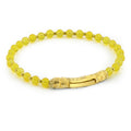 Sl-s Long Gem Stone Bracelet in Sterling Silver
