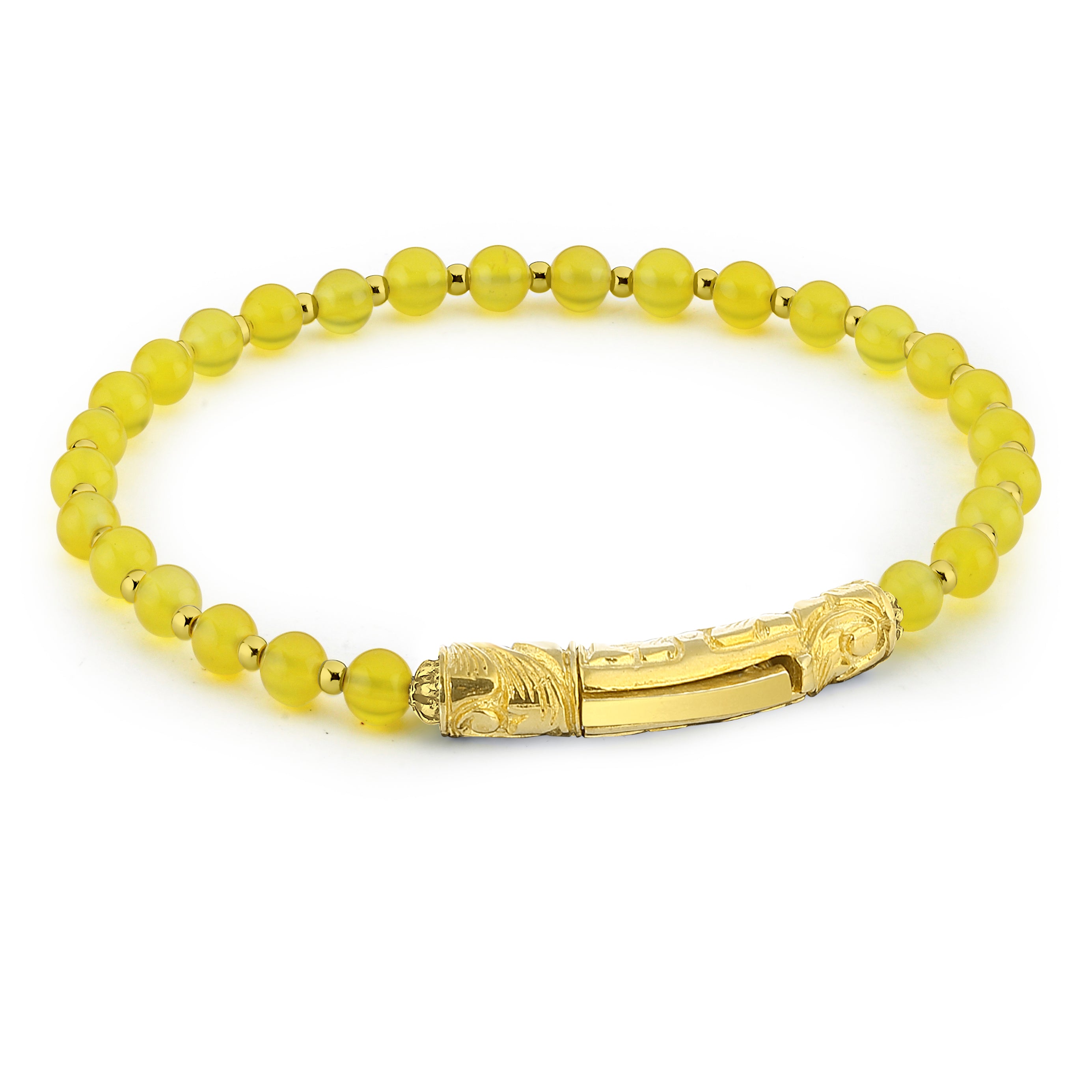 Sl-s Long Gem Stone Bracelet in Sterling Silver