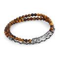 Sl S-arc Chain Gem Stone Bracelet in Sterling Silver