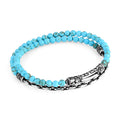 Sl S-arc Chain Gem Stone Bracelet in Sterling Silver