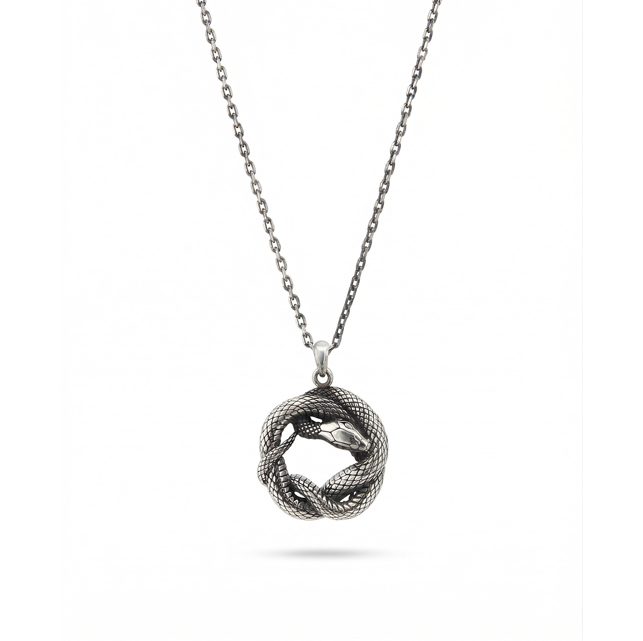 Snake Necklace in Sterling Silver
