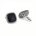Snake Radius Cufflinks in Sterling Silver