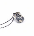Spartan Tag Necklace, Sterling Silver