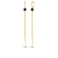 Sphere Gemstone Chn Earring in Sterling Silver