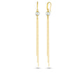 Sphere Gemstone Chn Earring in Sterling Silver