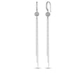 Sphere Zircon Chn Earring in Sterling Silver