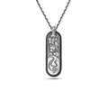 Strenght Zircon Necklace in Sterling Silver