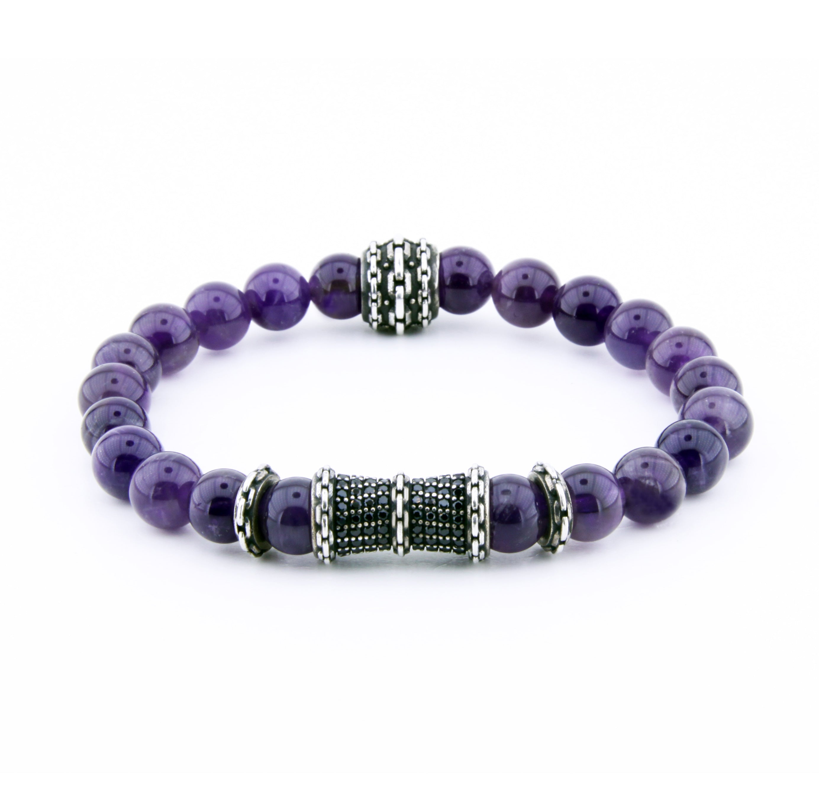 Stretch Chain Ball Curve Bracelet in Sterling Silver