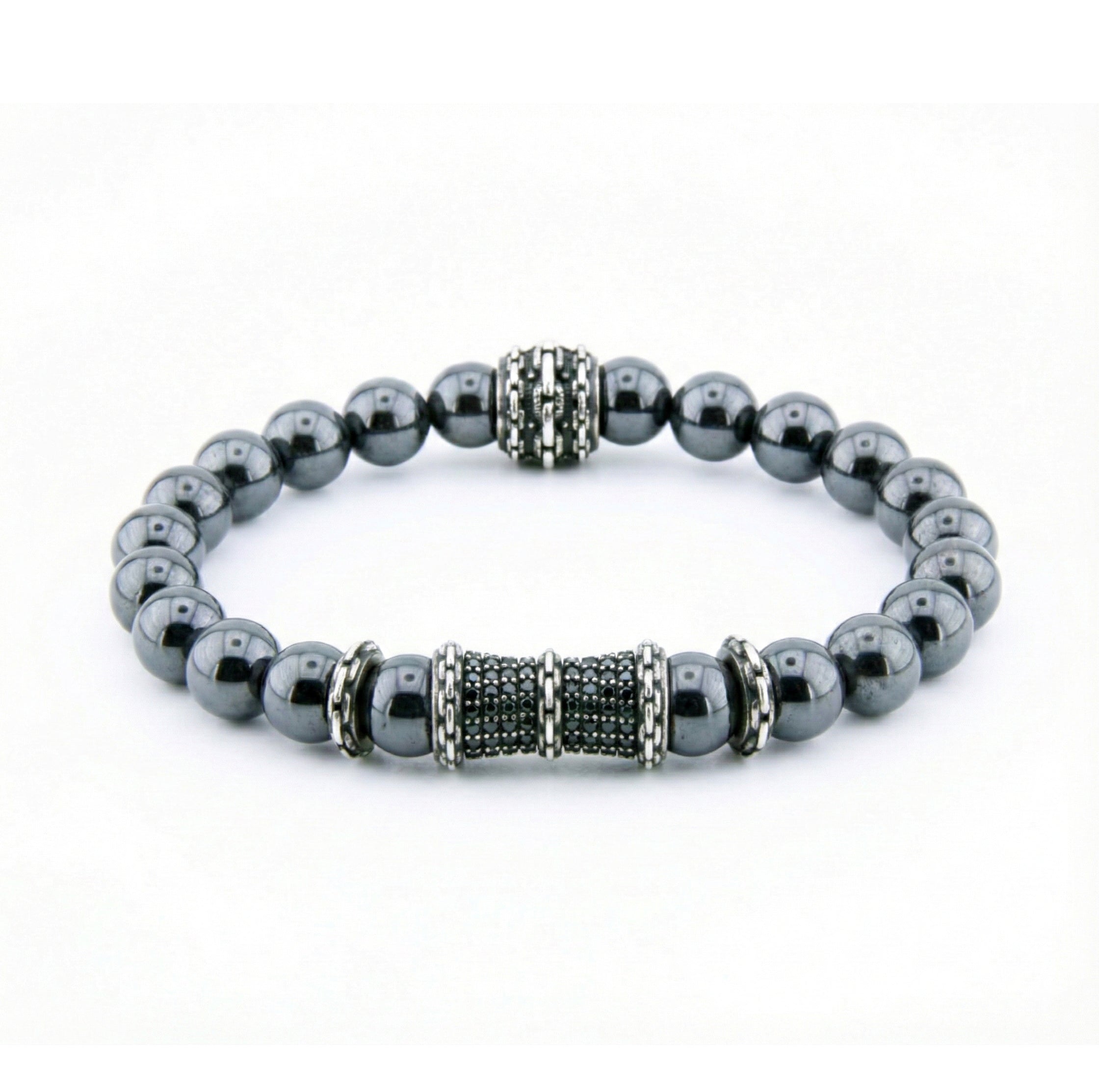 Stretch Chain Ball Curve Bracelet in Sterling Silver