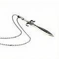 Sword Necklace with Chain Necklace in Sterling Silver