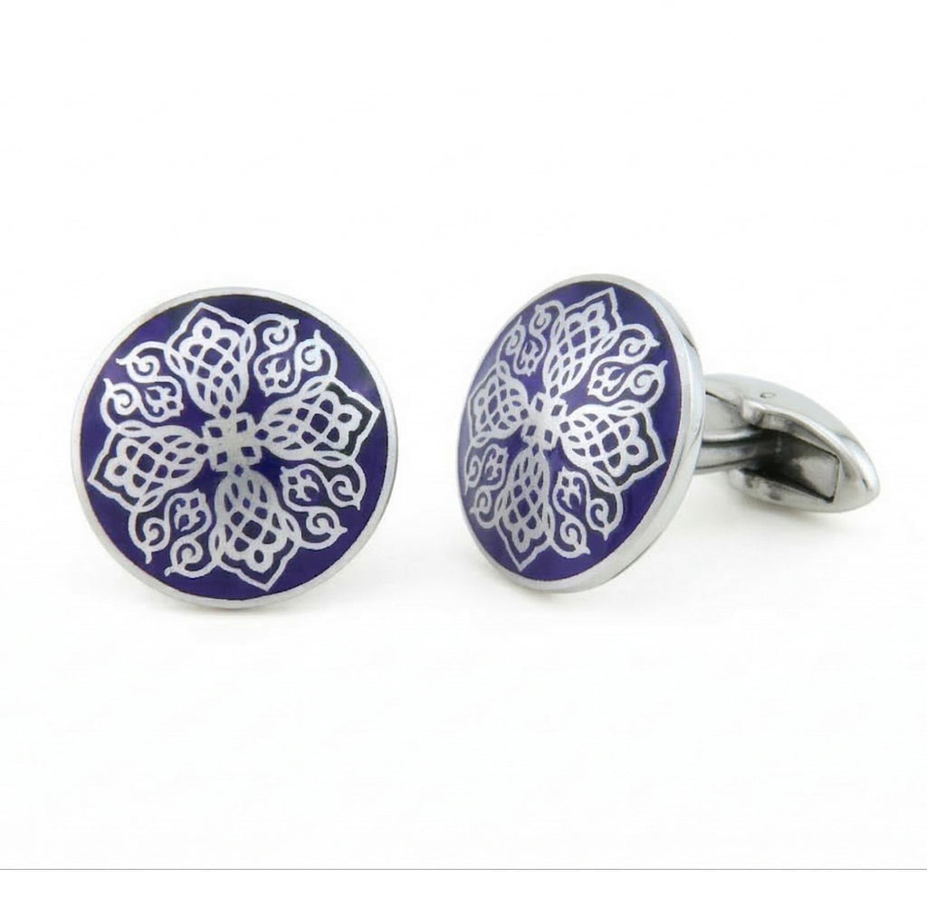 Tankan Cufflinks in Sterling Silver