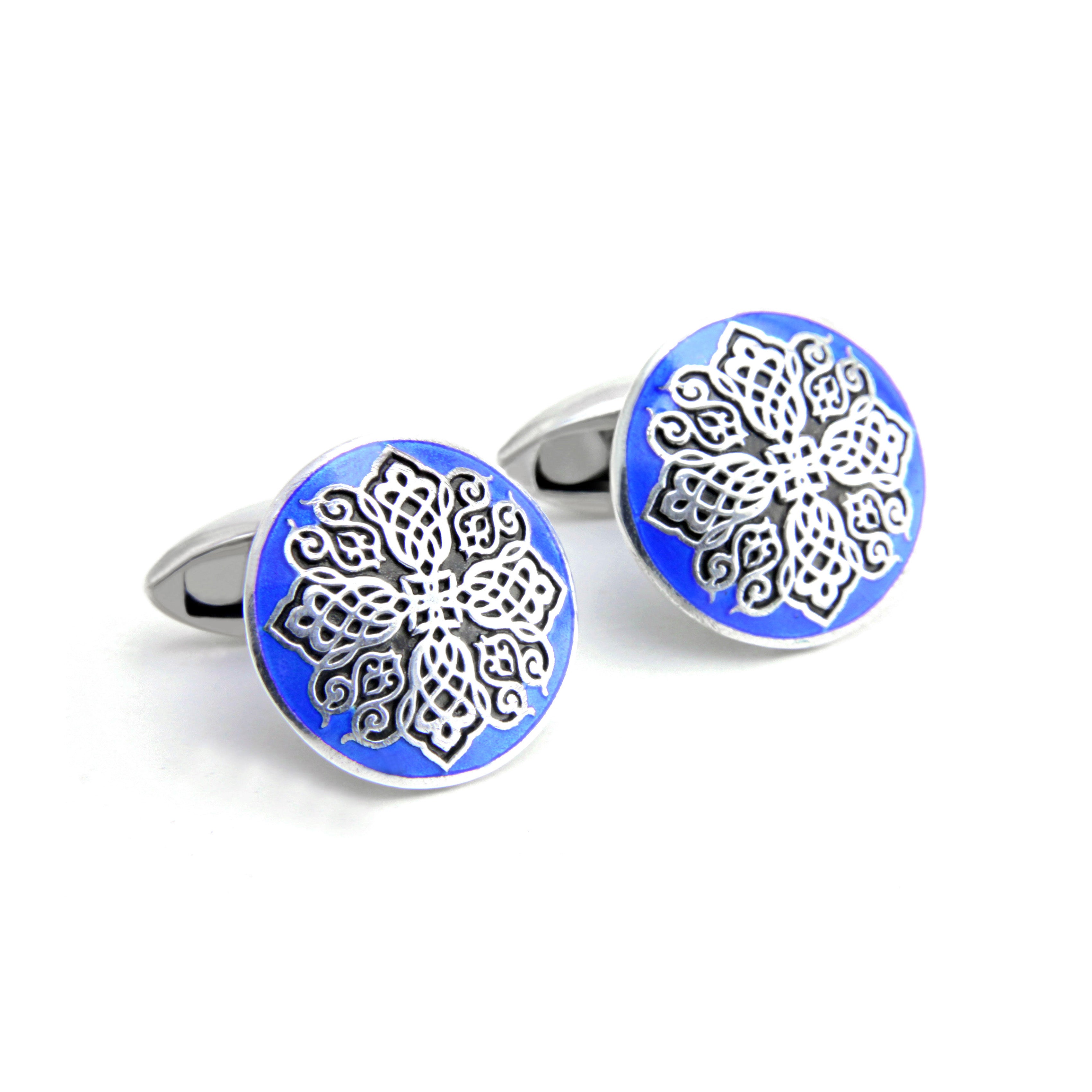 Tankan Cufflinks in Sterling Silver