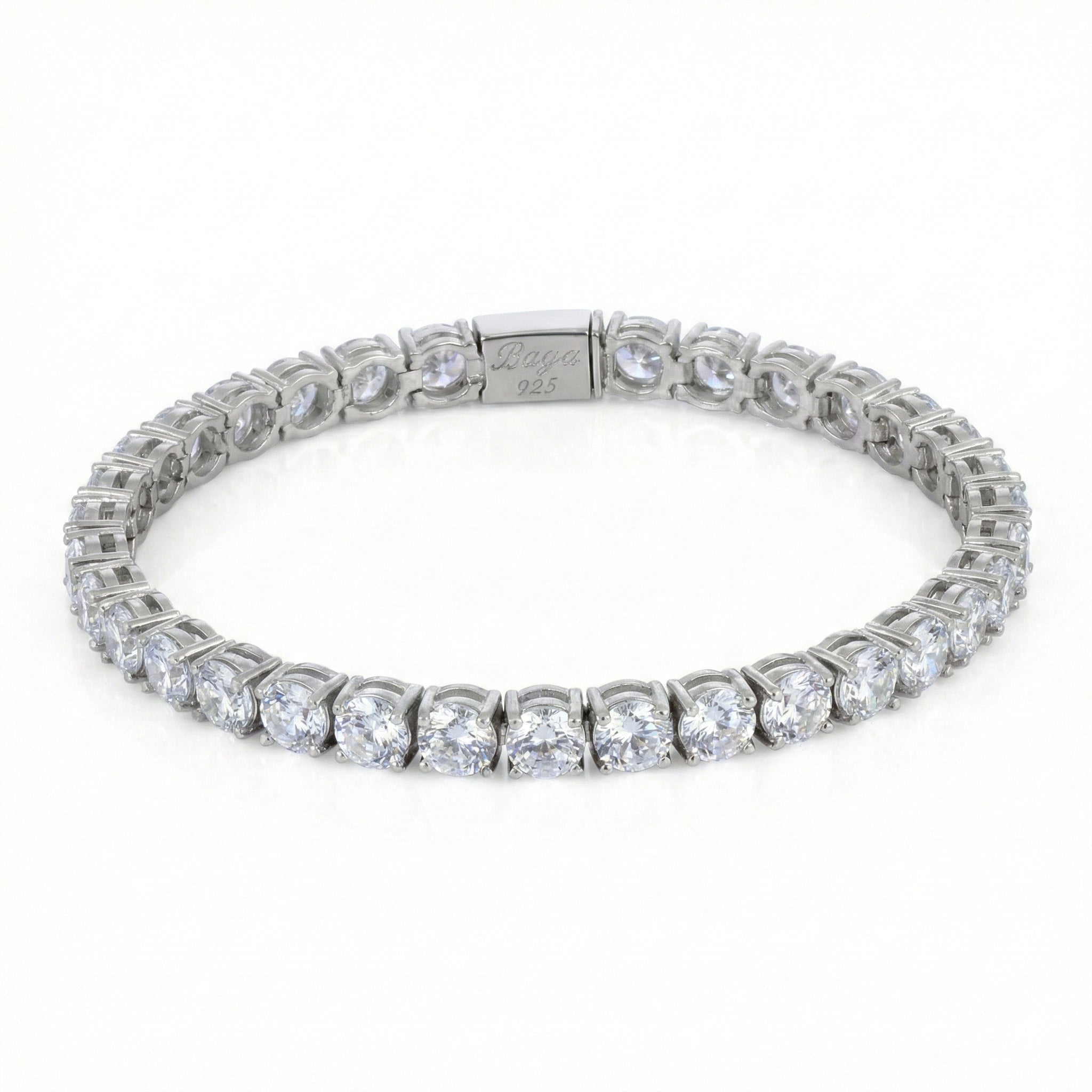 Tennis 5 Bracelet in Sterling Silver