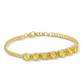 Tennis-cuban 7 Bracelet in Sterling Silver