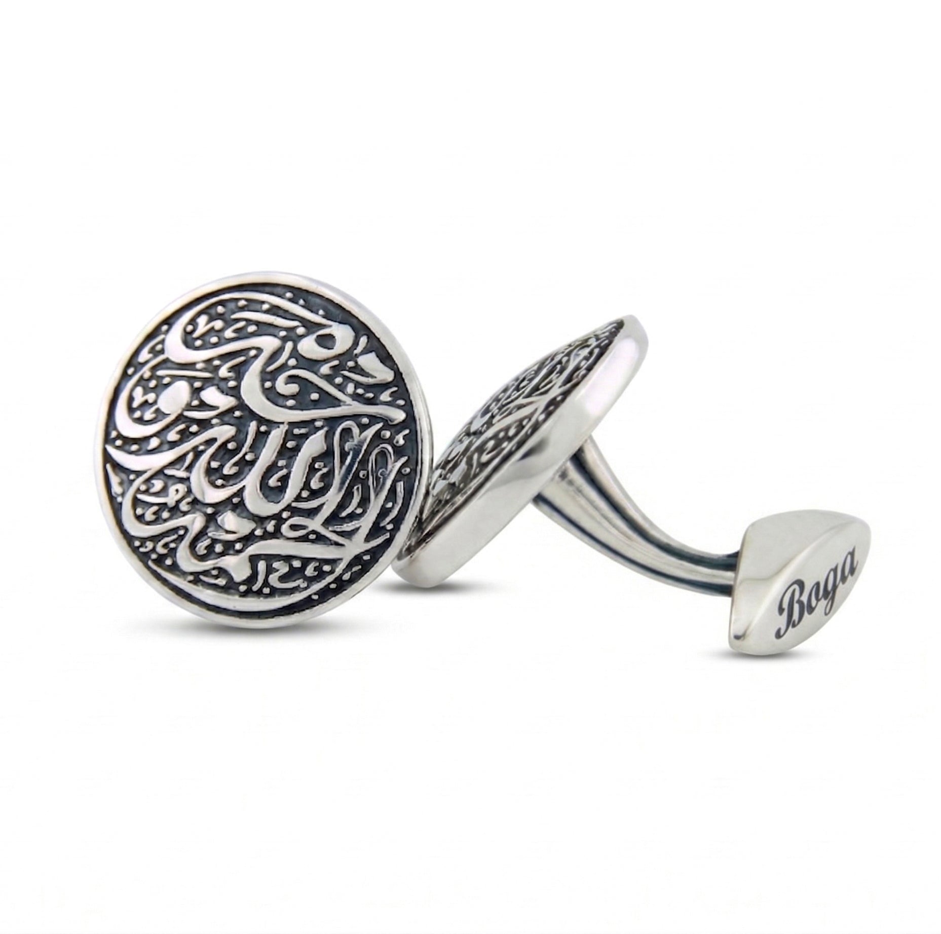Thank God Cufflinks in Sterling Silver